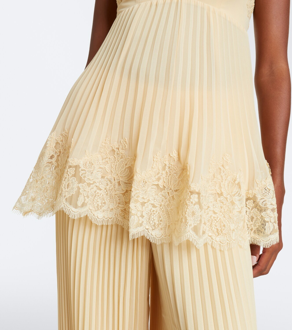 Zimmermann Lace-trimmed chiffon camisole