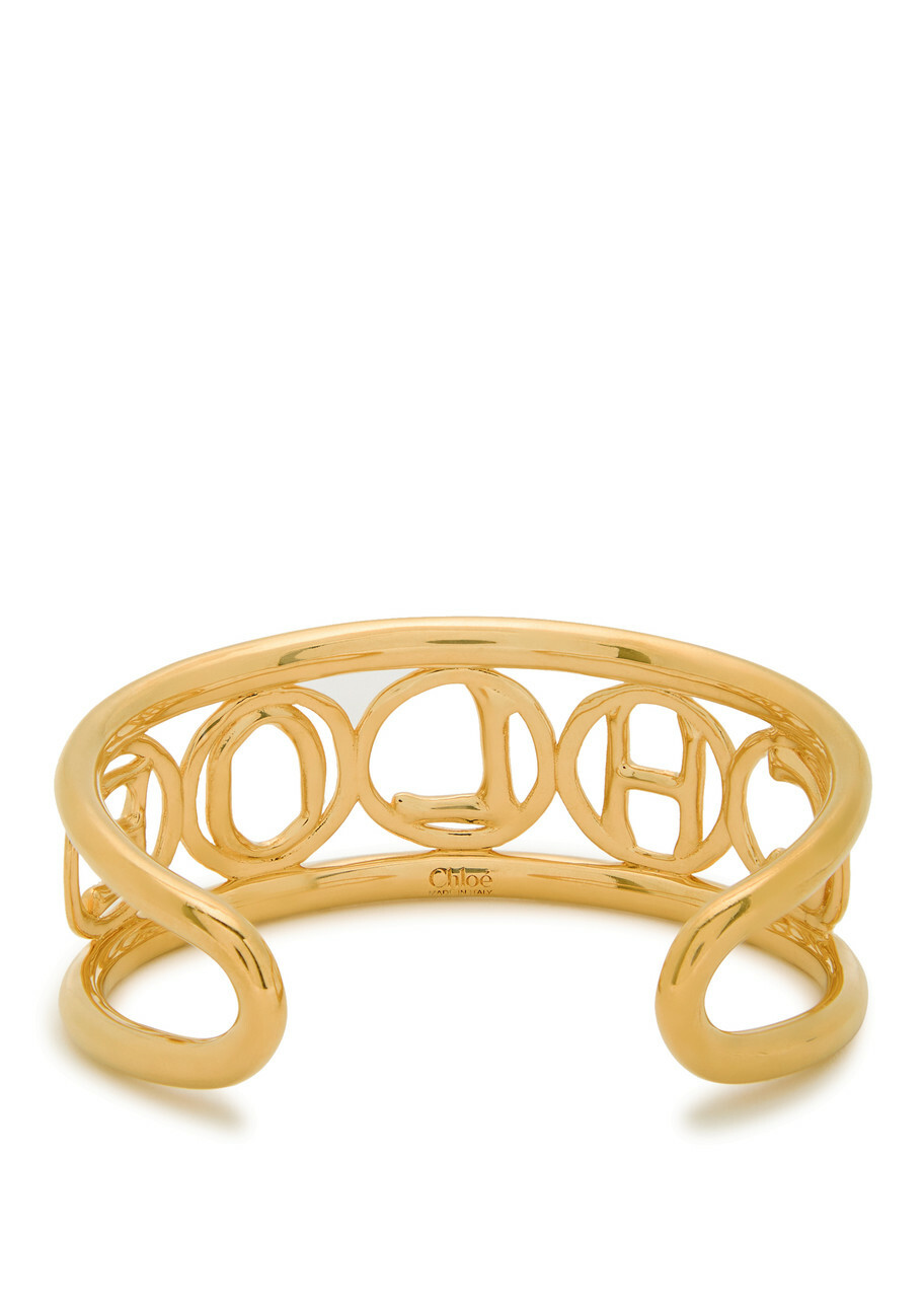Chloe The Chloé Script Cuff - Gold - One Size