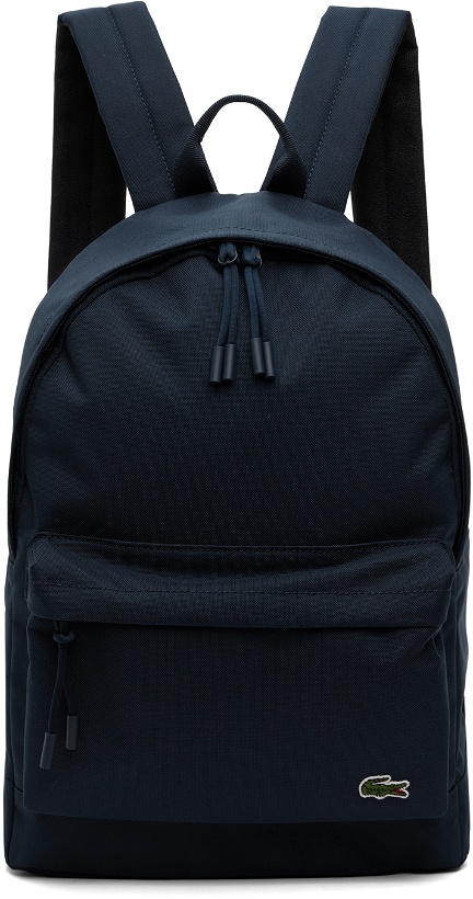 Photo: Lacoste Navy Zip Backpack