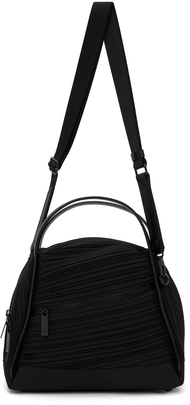 Black 'Bias Pleats' shoulder bag Issey Miyake Pleats Please