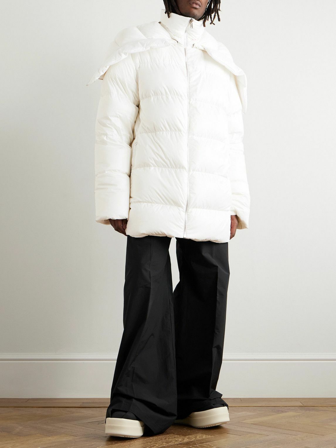 Rick Owens - Moncler Cyclopic Quilted Padded Shell Hooded