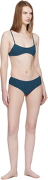 Fruity Booty Blue Bream Stripe Bikini Bottom