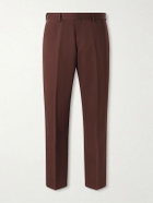 Paul Smith - Straight-Leg Cotton and Linen-Blend Twill Trousers - Brown