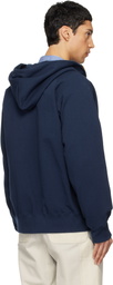 sacai Navy Carhartt WIP Edition Cotton Jersey Hoodie