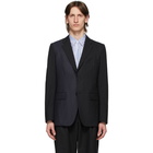 Comme des Garcons Homme Deux Black Herringbone Stripe Blazer