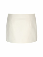 KHAITE - Jett Short Leather Skirt