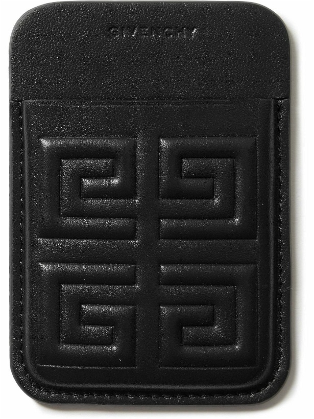Photo: Givenchy - Magnetic Logo-Debossed Leather Cardholder