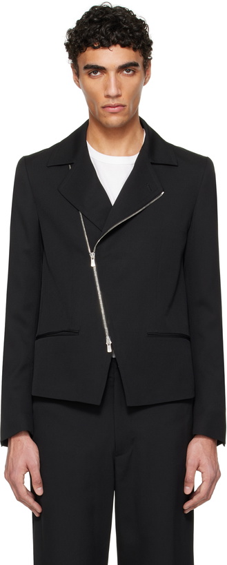 Photo: FUMITO GANRYU Black Spencer Riders Jacket