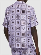 NANUSHKA - Printed Silk Twill  S/s Bowling Shirt