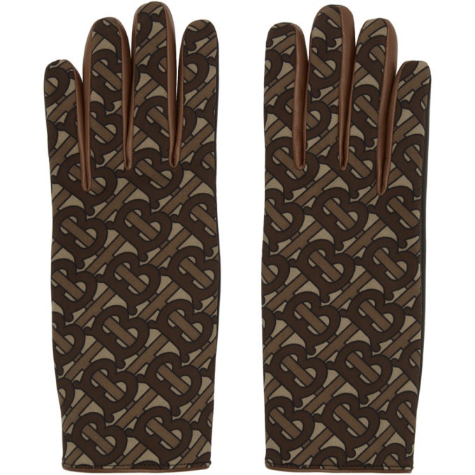 Photo: Burberry Brown Monogram Classic Gloves