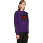 Vier Purple Box Logo Sweatshirt