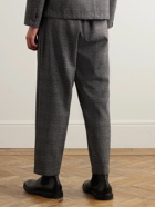 Barena - Tapered Checked Virgin Wool Trousers - Gray