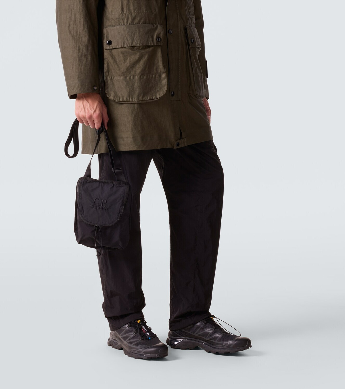 C.P. Company Plain Paper Touch messenger bag