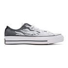 Converse Grey and White Elevated Chuck 70 OX Sneakers