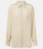 The Frankie Shop Peri striped twill shirt