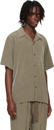 RAINMAKER KYOTO Taupe Open Collar S/S Shirt