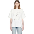 MM6 Maison Margiela Off-White Horse Print Cotton T-shirt