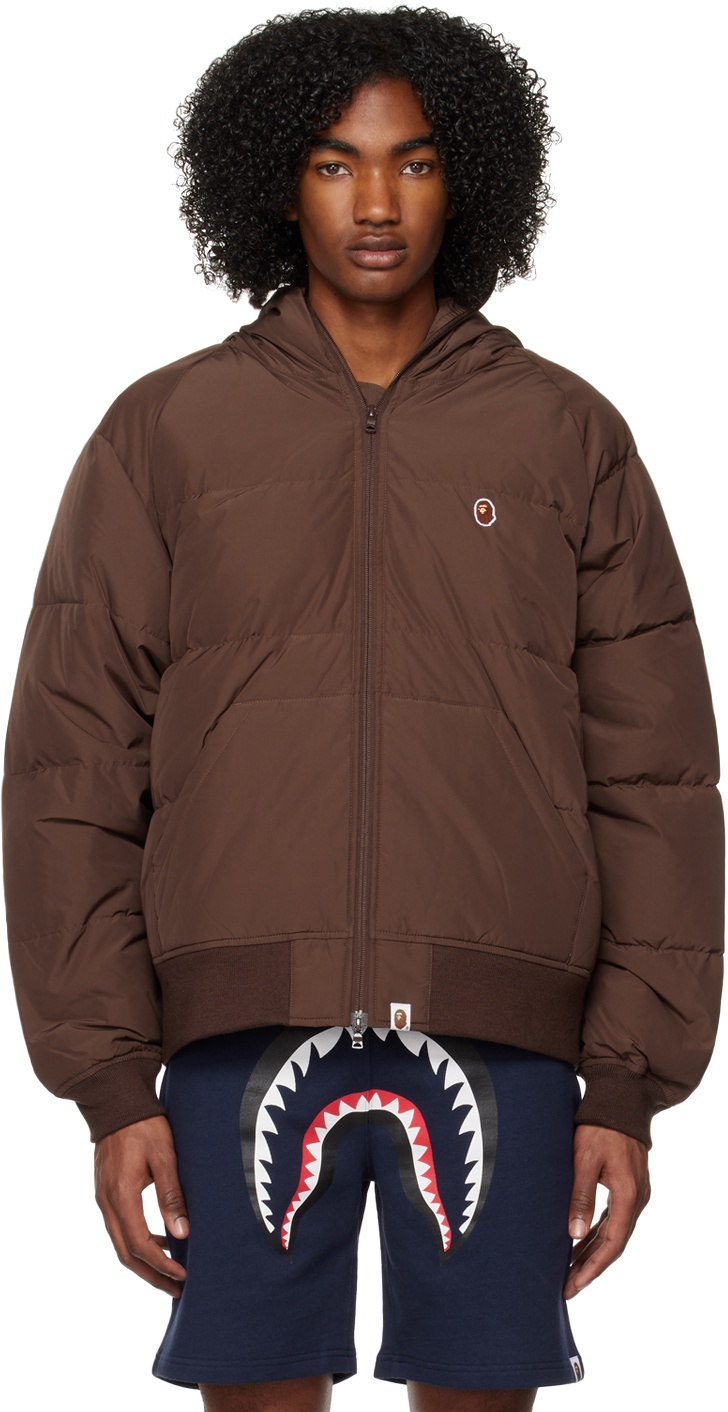 Photo: BAPE Brown One Point Down Jacket