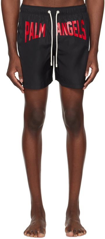 Photo: Palm Angels Black PA City Swim Shorts