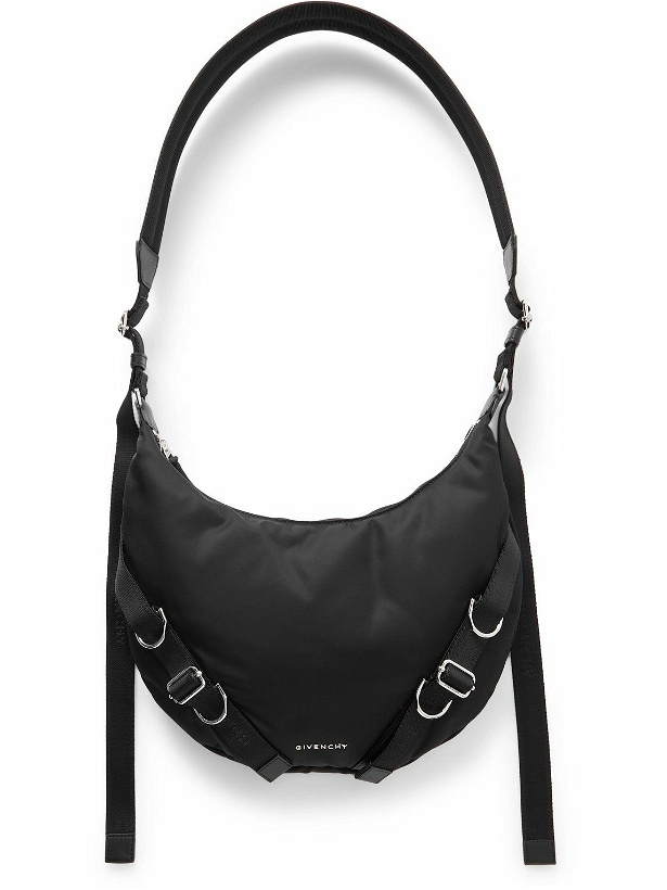 Photo: Givenchy - Voyou Buckled Webbing-Trimmed Padded Nylon Messenger Bag