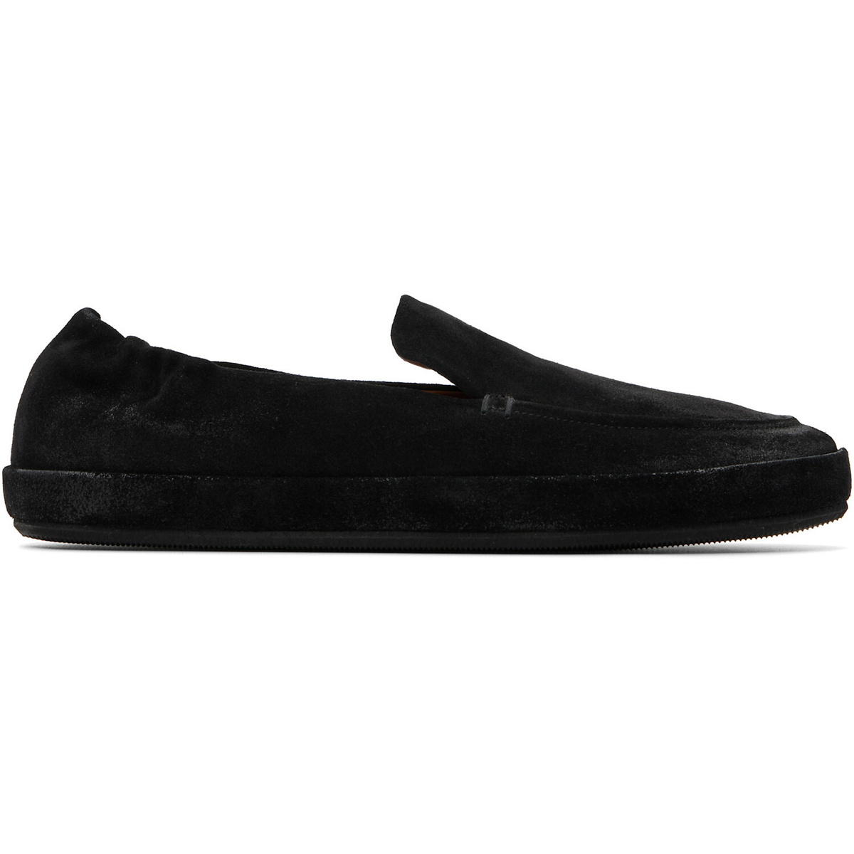 Marsèll Black Scatopelle Suede Loafers