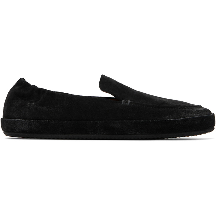 Photo: Marsèll Black Scatopelle Suede Loafers