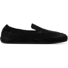 Marsèll Black Scatopelle Suede Loafers