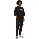 mastermind WORLD Black Boxy Sand Logo T-Shirt