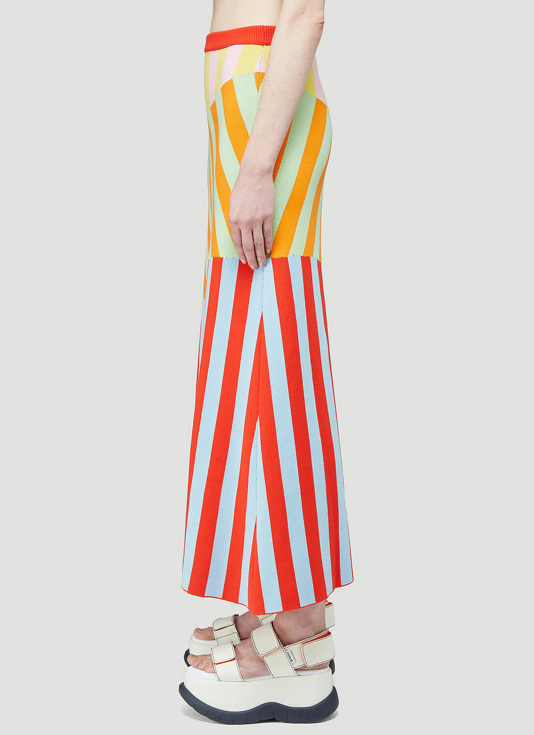 Sunnei Patchwork Knit Skirt