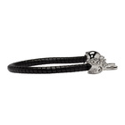 Alexander McQueen Black T-Bar Skull Bracelet