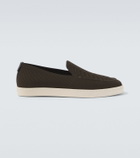 Giorgio Armani Asv jacquard slip-on shoes