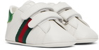 Gucci Baby White Ace Pre-Walker Sneakers