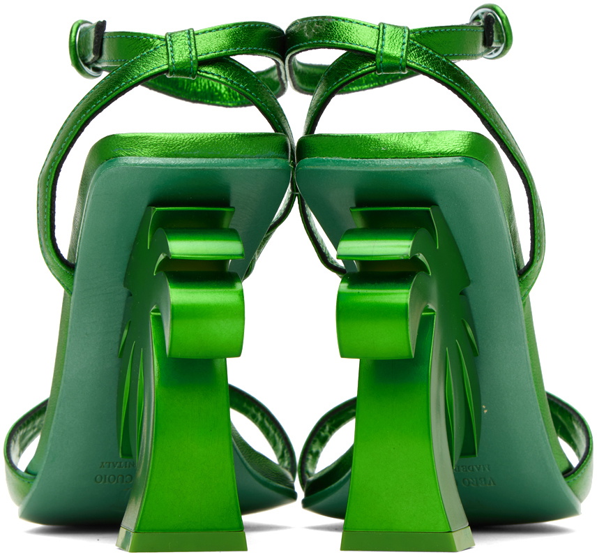Palm Angels Multicolor Calfskin Strap-On Sandals main image 1