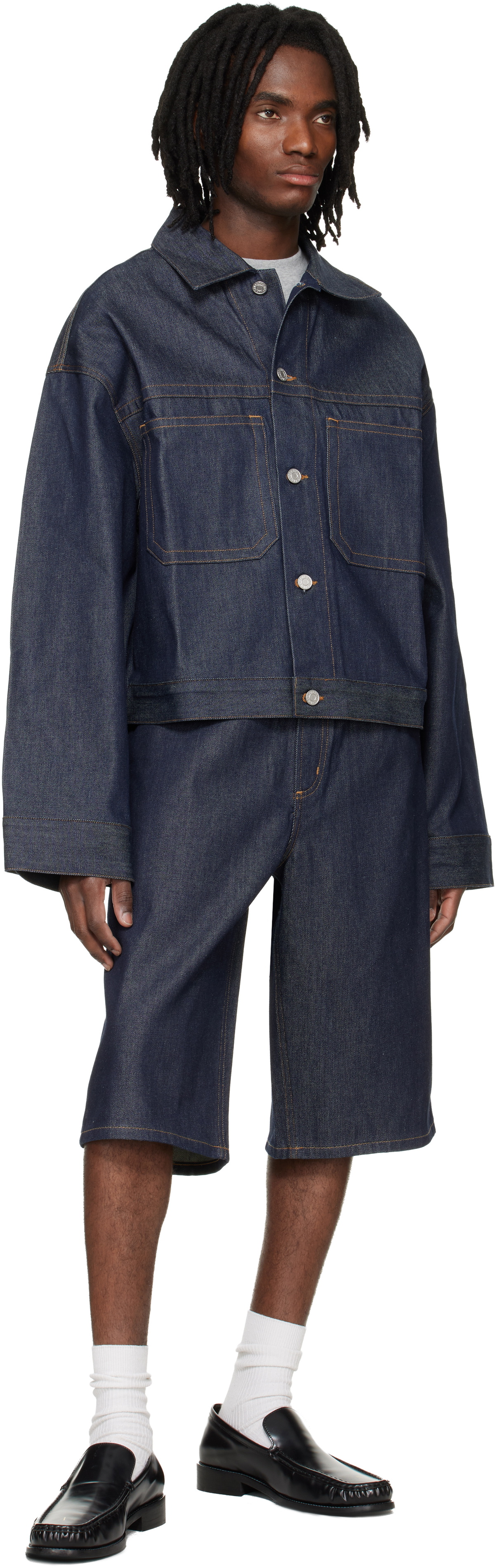 AGOLDE Navy Blaze Denim Jacket