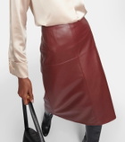 Max Mara Leisure Renata faux leather midi skirt