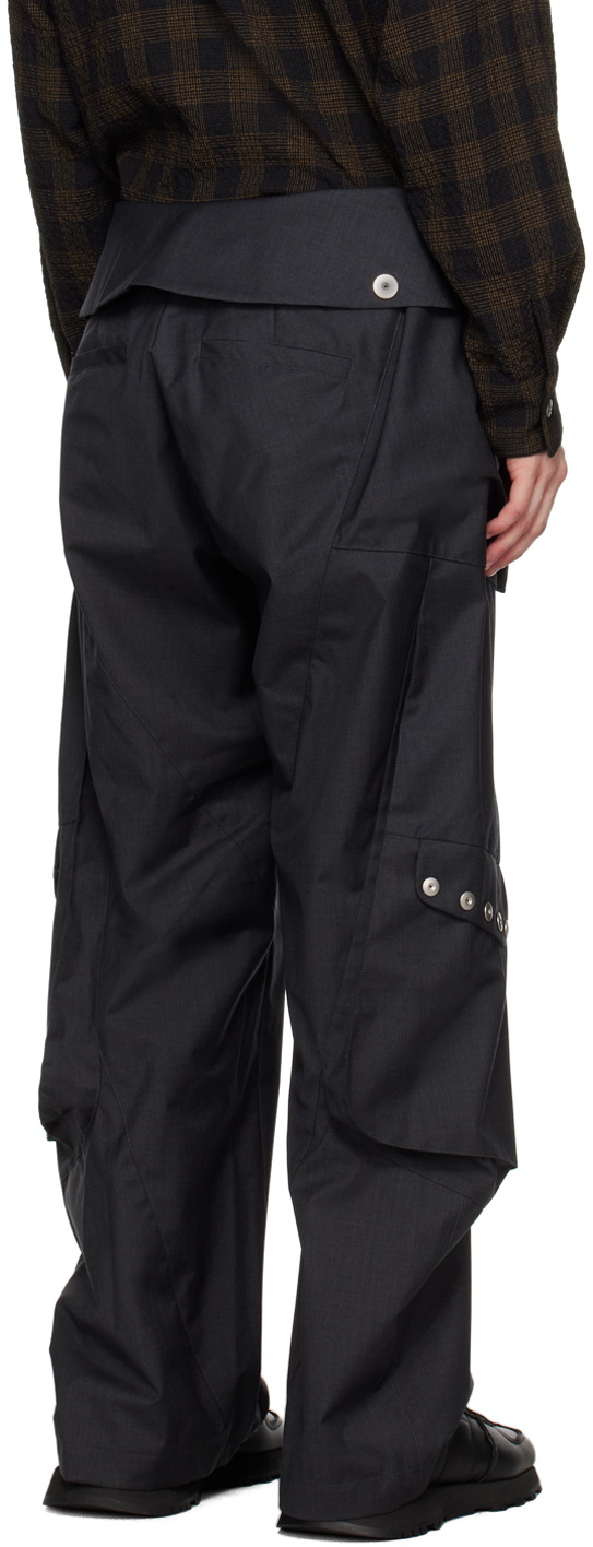 カラーダークグレーomar afridi totem cargo trousers - ワークパンツ 