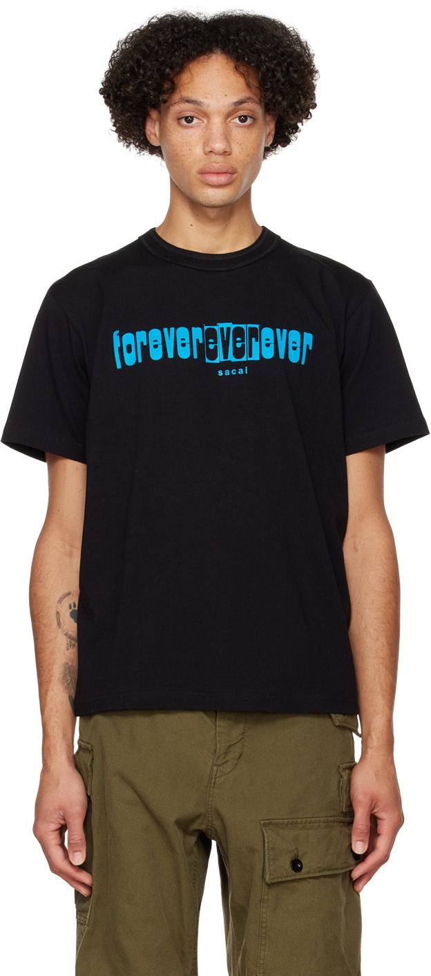 sacai Black Forever Ever T-Shirt