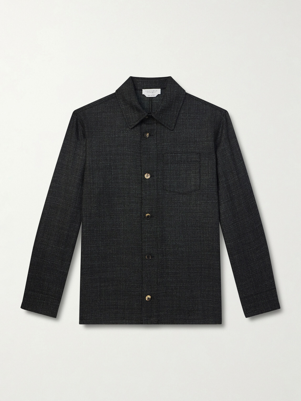 Gabriela Hearst - Drew Wool and Silk-Blend Overshirt - Gray