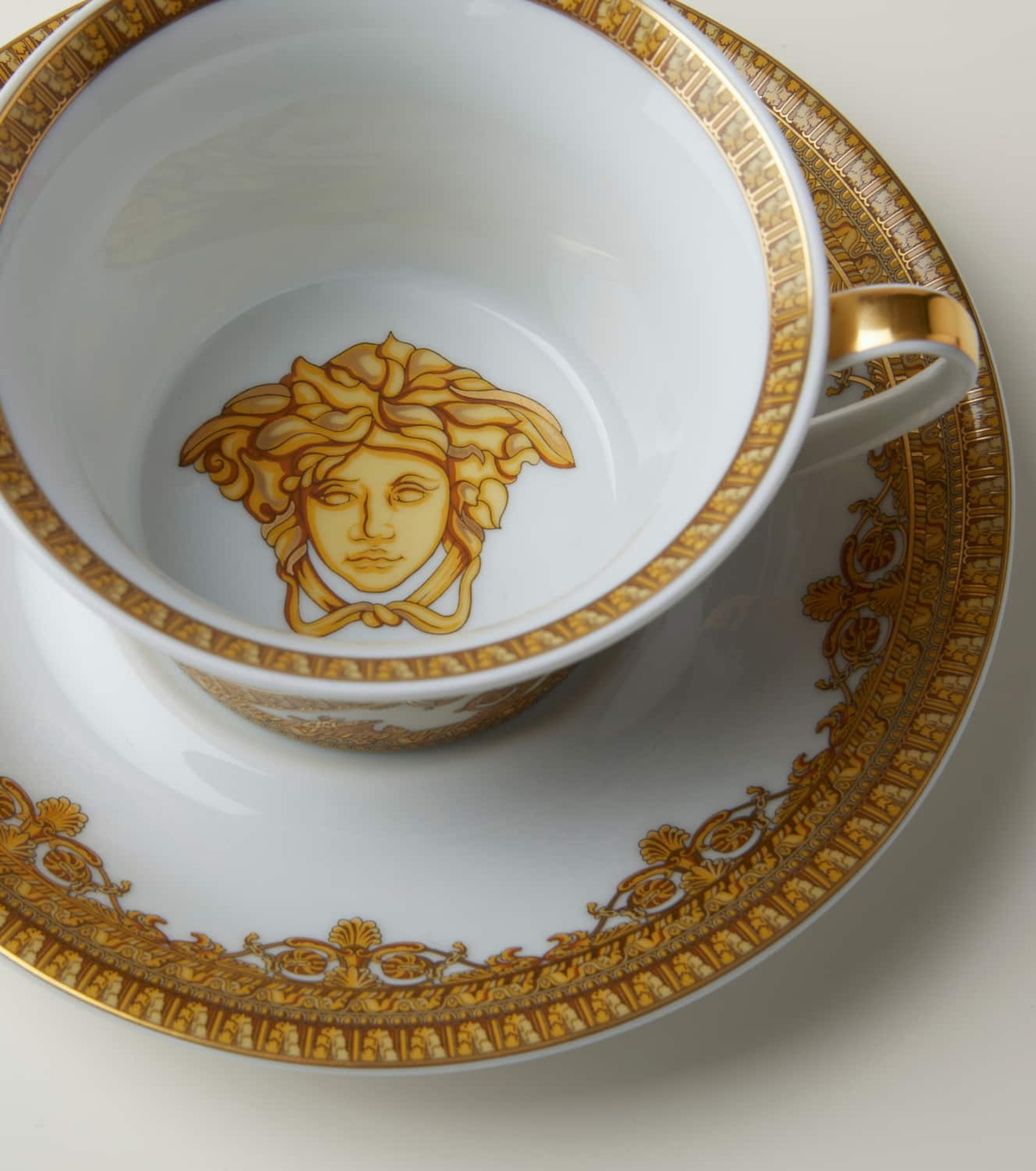 Versace Home I Heart Baroque teacup and saucer