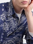 KAPITAL - Printed-Cotton Shirt - Blue