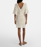 Anna Kosturova Crochet cotton minidress