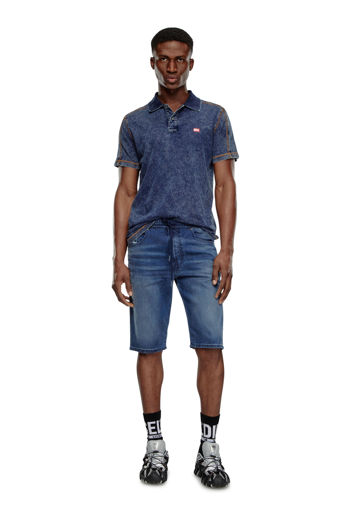 Blue chino shorts mens online