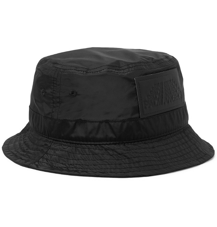Photo: Palm Angels - Logo-Appliquéd Shell Bucket Hat - Black