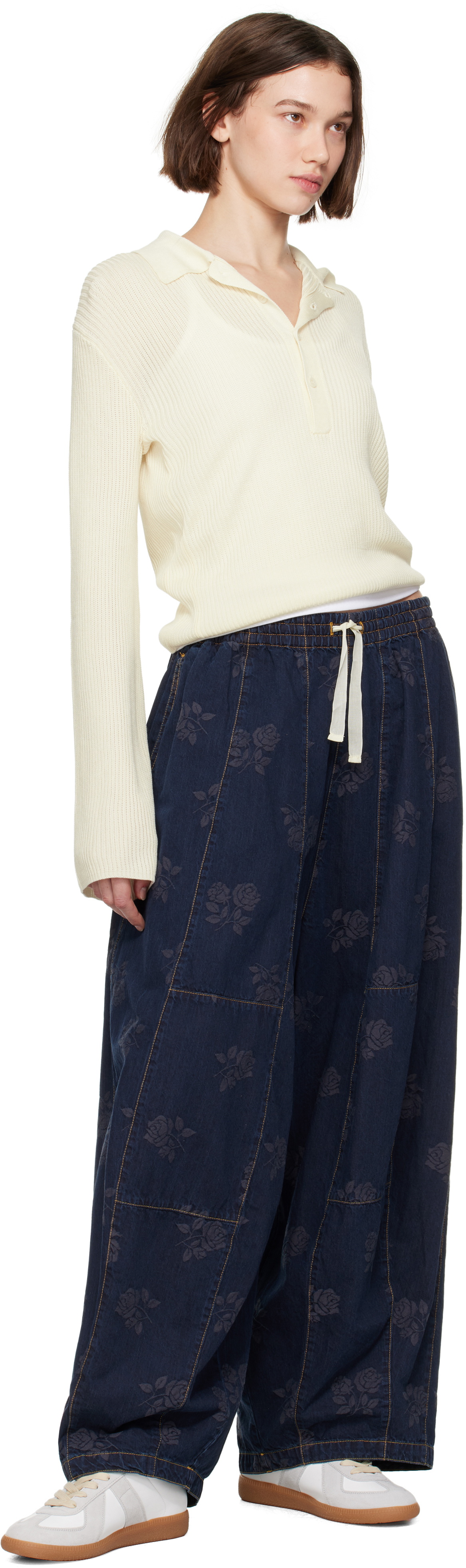 NEEDLES Navy H.D. Denim Lounge Pants