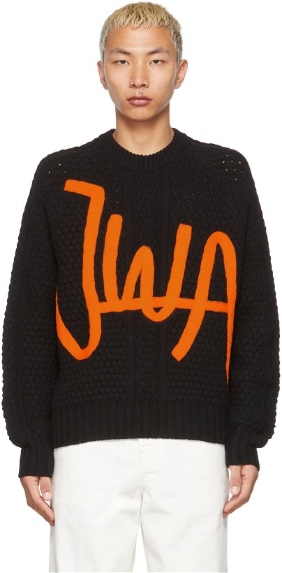 Photo: JW Anderson Black & Orange 'JWA' Sweater