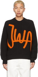 JW Anderson Black & Orange 'JWA' Sweater