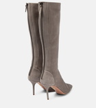 Aquazzura Saint Honoré 85 suede boots