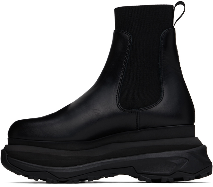 sacai Black Platform Chelsea Boots Sacai