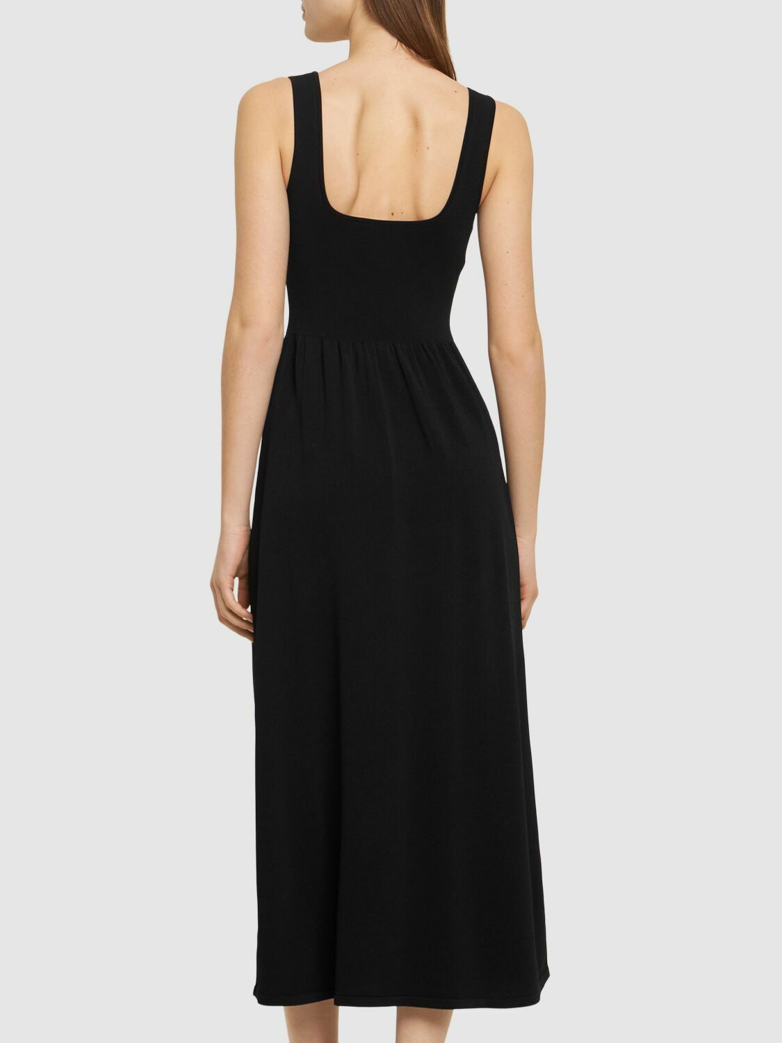 MATTEAU Classic Viscose Blend Knit Maxi Dress Matteau