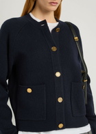 Toteme Wool-blend Cardigan Navy
